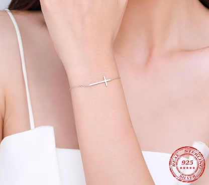 Cross Bracelet 925 Silver