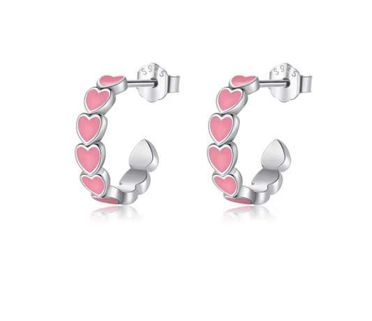 Enamel Studs 925 Silver