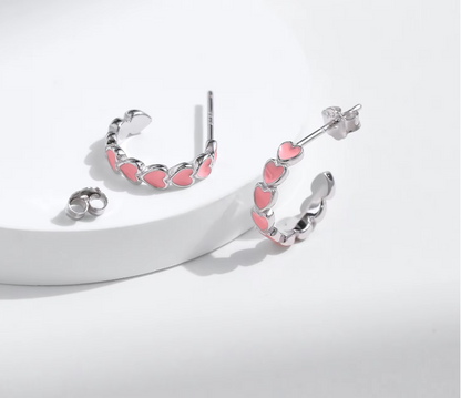 Enamel Studs 925 Silver