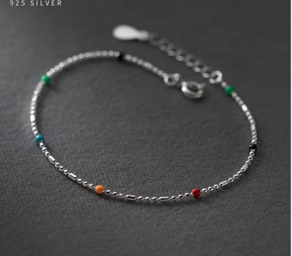 Rainbow Bracelet 925 Silver