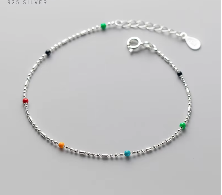 Rainbow Bracelet 925 Silver