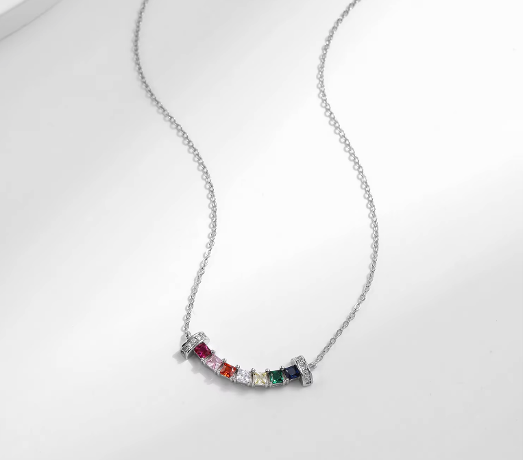 Rainbow Bracelet 925 Silver