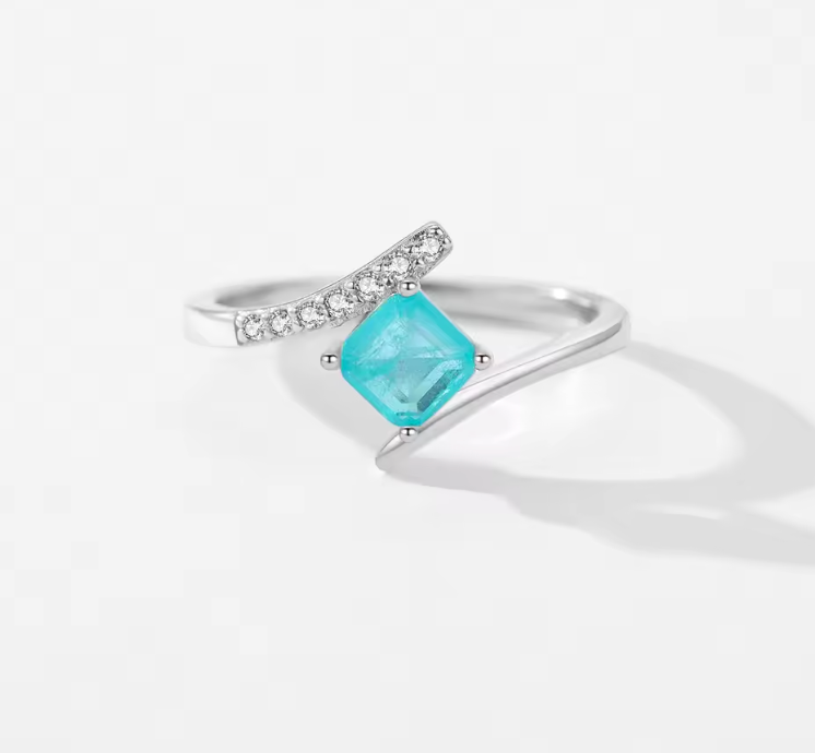 Paraiba Ring 925 Silver