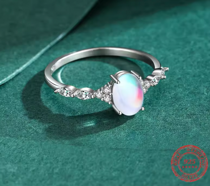 Moonstone Ring 925 Silver