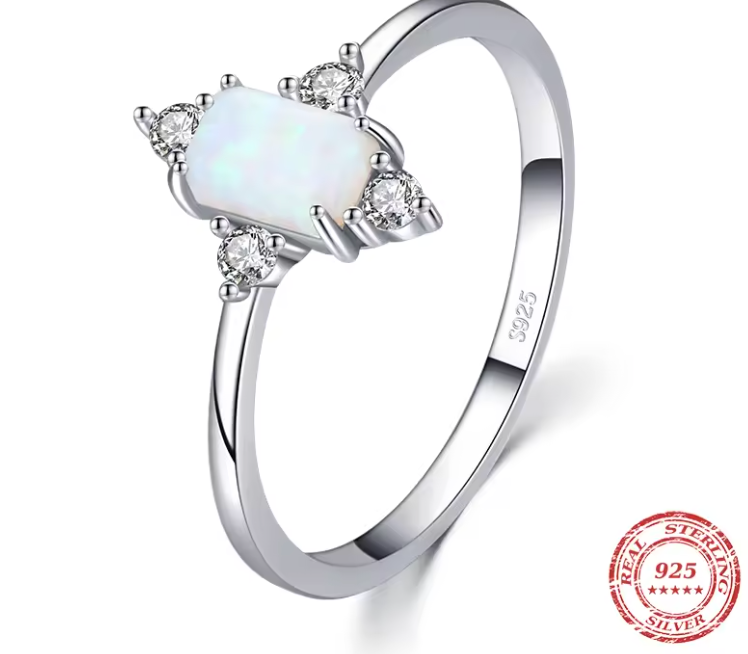 Crown Opal 925 Silver