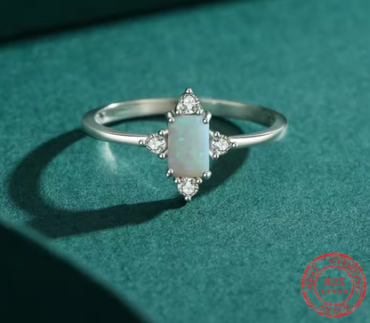 Crown Opal 925 Silver