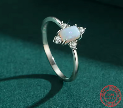 Crown Opal 925 Silver