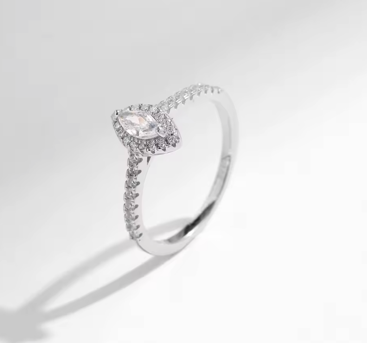 Marquise Ring 925 Silver