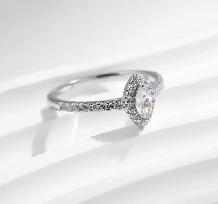 Marquise Ring 925 Silver