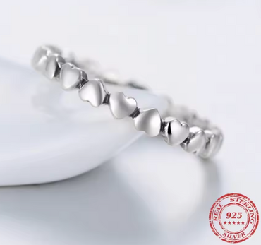 Heart Finger Ring 925 Silver