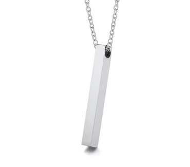 3D Vertical Bar Necklace