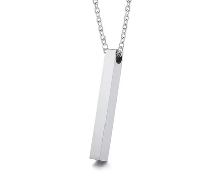 3D Vertical Bar Necklace