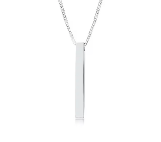 3D Vertical Bar Necklace