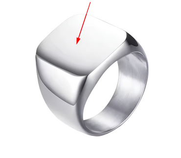 Retro Initials Ring