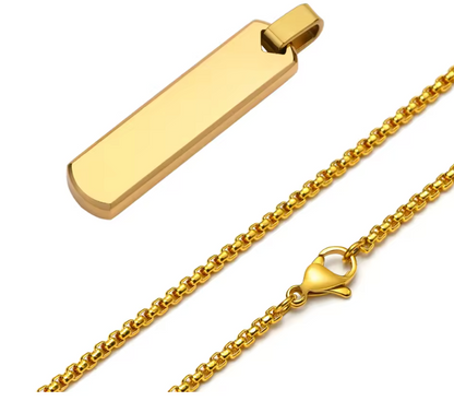 Initial Bar Necklace
