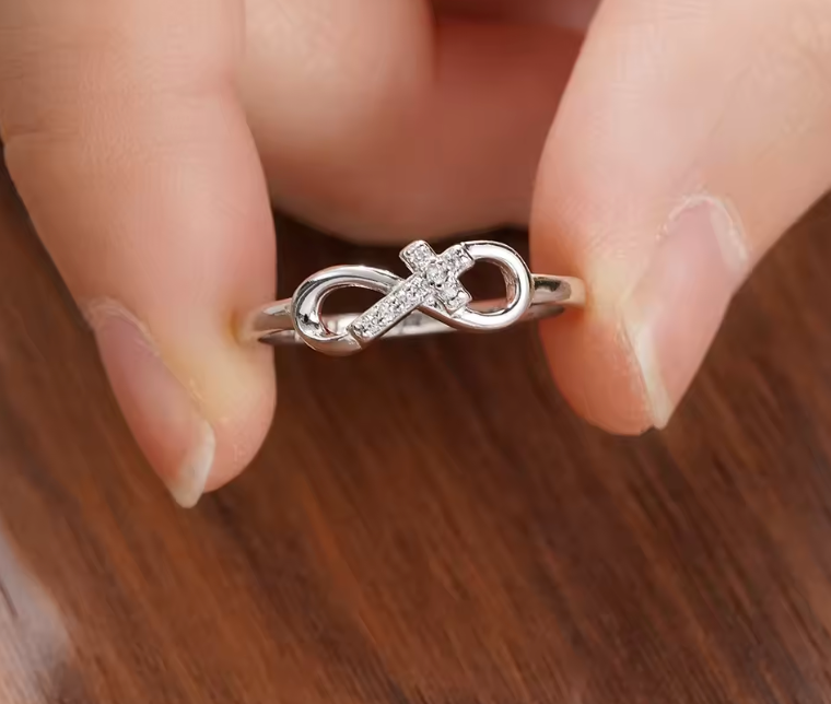 Infinity Sign Ring 925 Silver