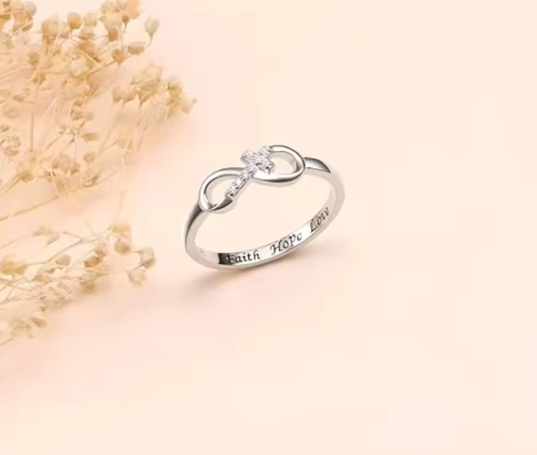 Infinity Sign Ring 925 Silver