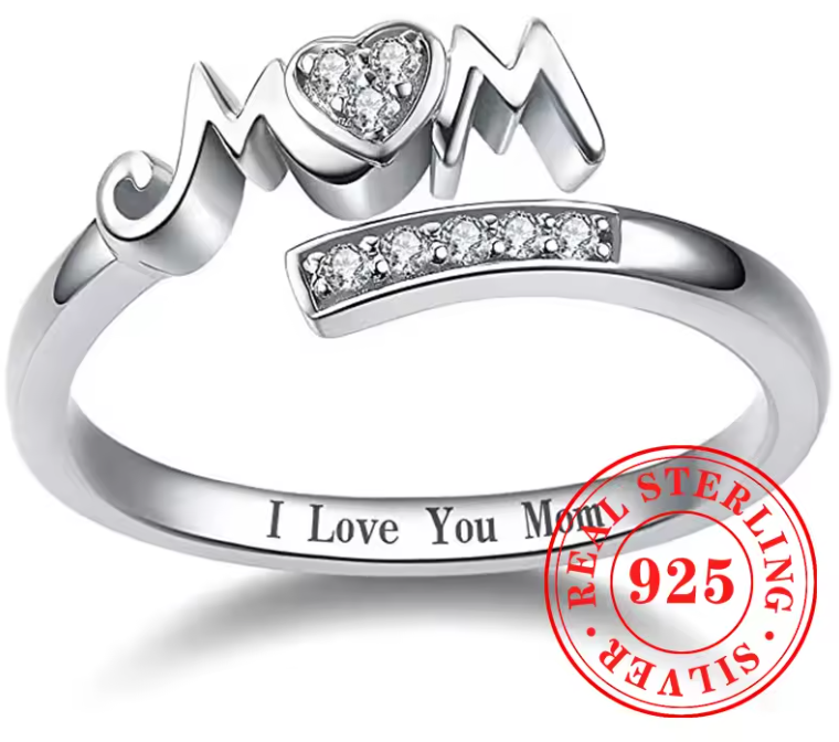 Mom Ring 925 Silver