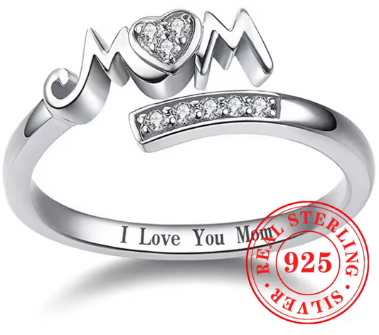 Mom Ring 925 Silver