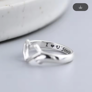 Engrave Ring 925 Silver