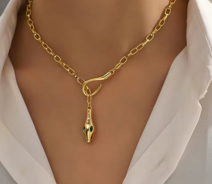 Retro Snake Necklace