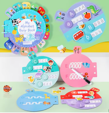 Children Letter Cognition & Early Education Puzzle Book