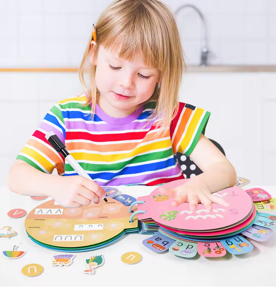 Children Letter Cognition & Early Education Puzzle Book