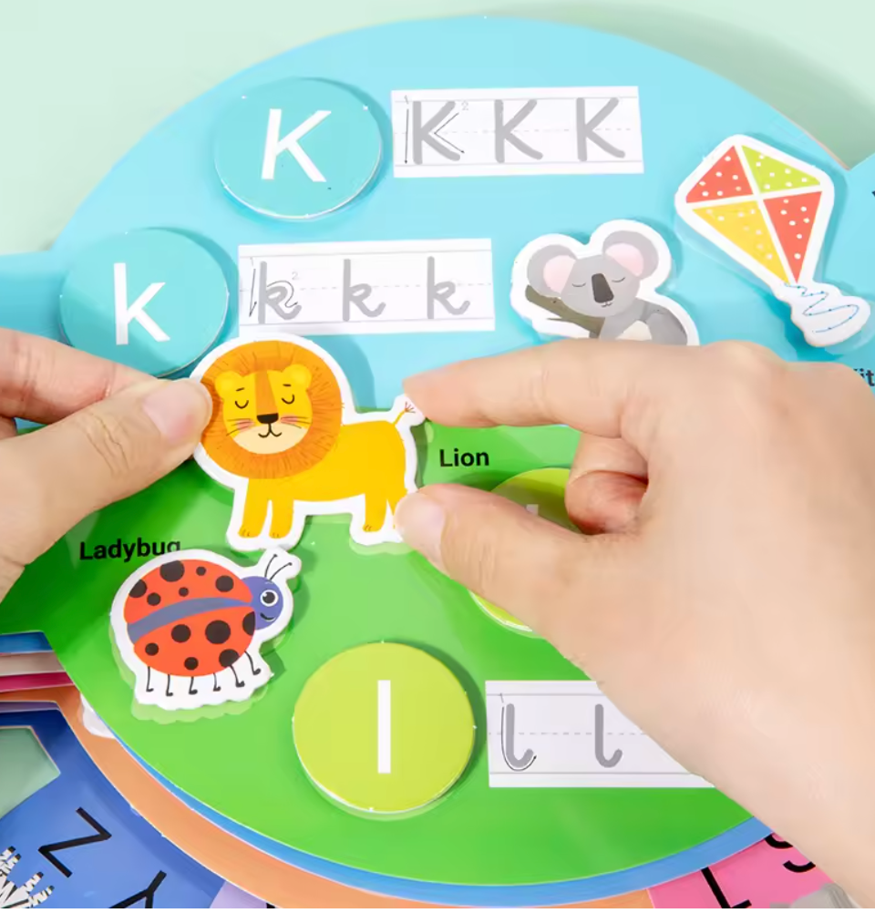 Children Letter Cognition & Early Education Puzzle Book