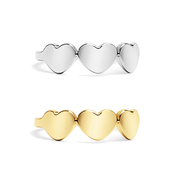 3 Heart Ring