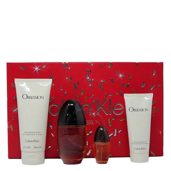 CALVIN KLEIN OBSESSION (W) 4PC SET