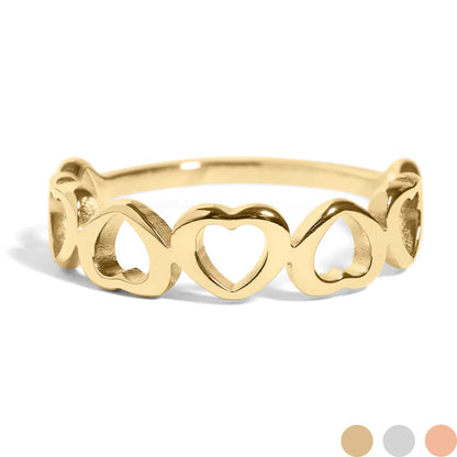 Heart Stacking Ring