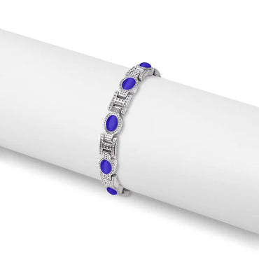 Blue Stone Magnetic Bracelet