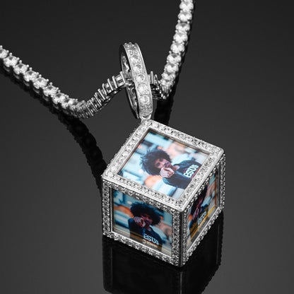 14K Gold Plating Custom Pendant Photo Medallion Necklace