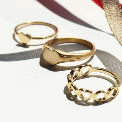 Heart Stacking Ring
