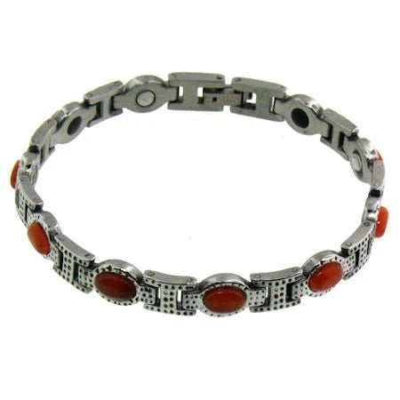 Germanium & Rust Stone Bracelet